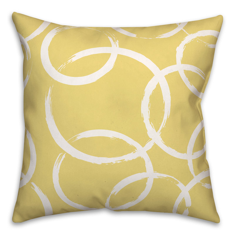 Coussin décoratif intérieur / extérieur, Jaune