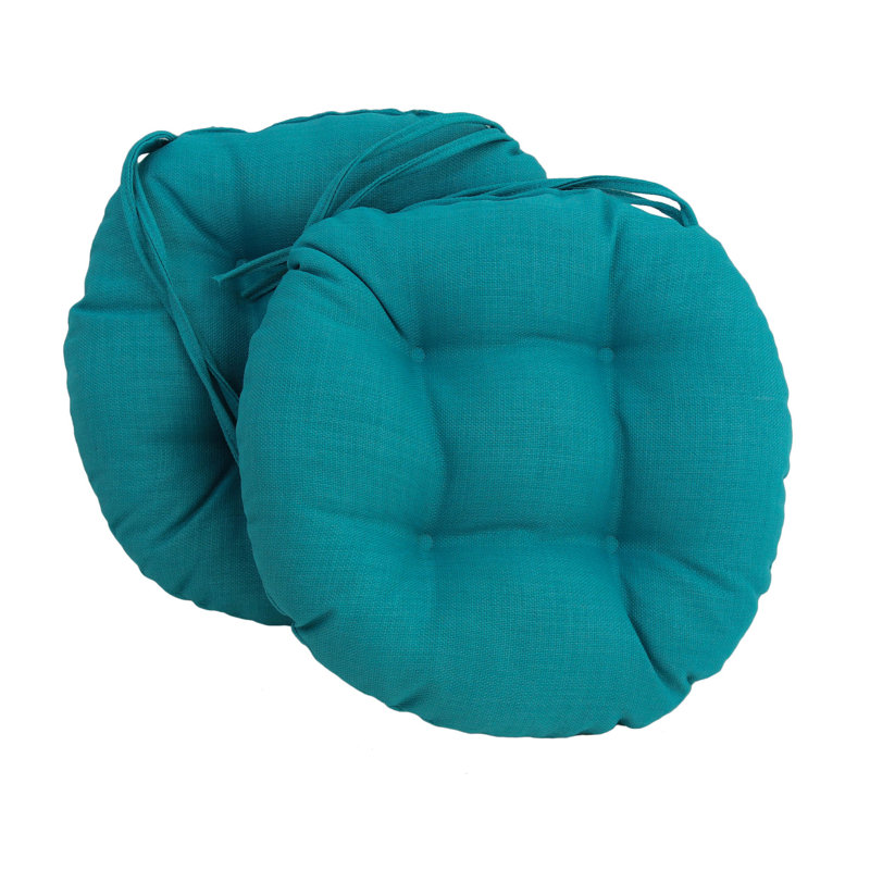 Outdoor 3.5'' Seat Cushion, Aqua Blue