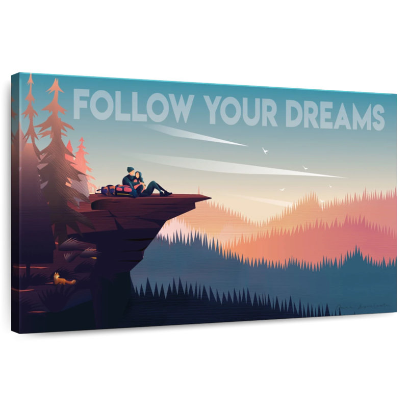Tergel Follow Your Dreams Lovers, 32" H x 48" W