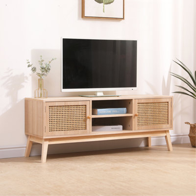 Meuble télé élégant et robuste pour une installation de divertissement moderne