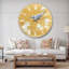 Horloge murale traditionnelle Gold Bird on Blossoms II-36845865