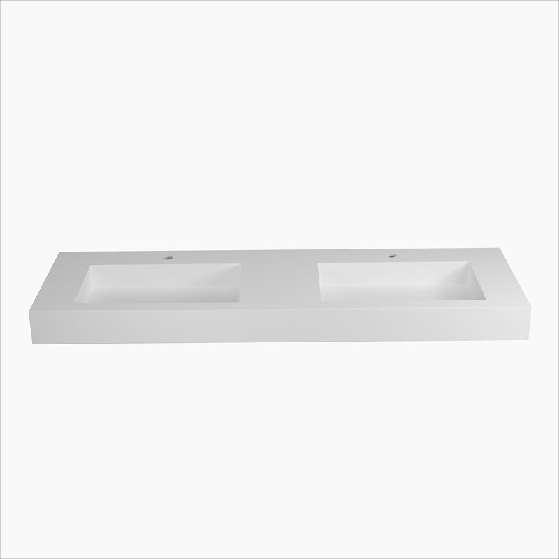 Stone Resin Solid Surface Bathroom Vanity Basin Sink