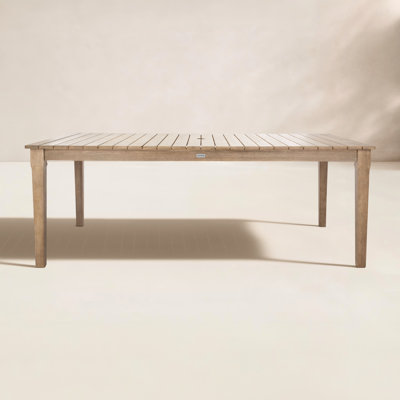 Samya 81.4 " Eucalyptus Patio Dining Table