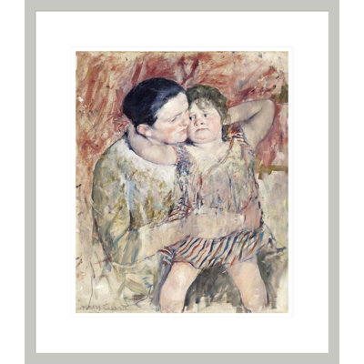 Woman and Child by Mary Cassatt -Framed Giclee Print