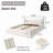Queen Size Upholstered Platform Bed with Special Shaped Velvet  Headboard, Metal & Solid Wood Frame-1211193870-1217436314