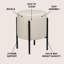 Tabouret de coiffeuse 18 po-1584110523