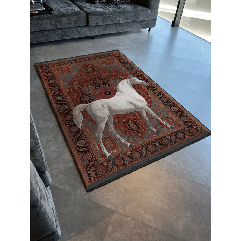 Tapis rectangulaire Juanice, Tapis de couloir 2 pi 8 po x 7 pi 11 po