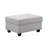 Leo 125" Light Gray Linen 7Pc Modular L-Shape Sectional Sofa and Ottoman-1025222541