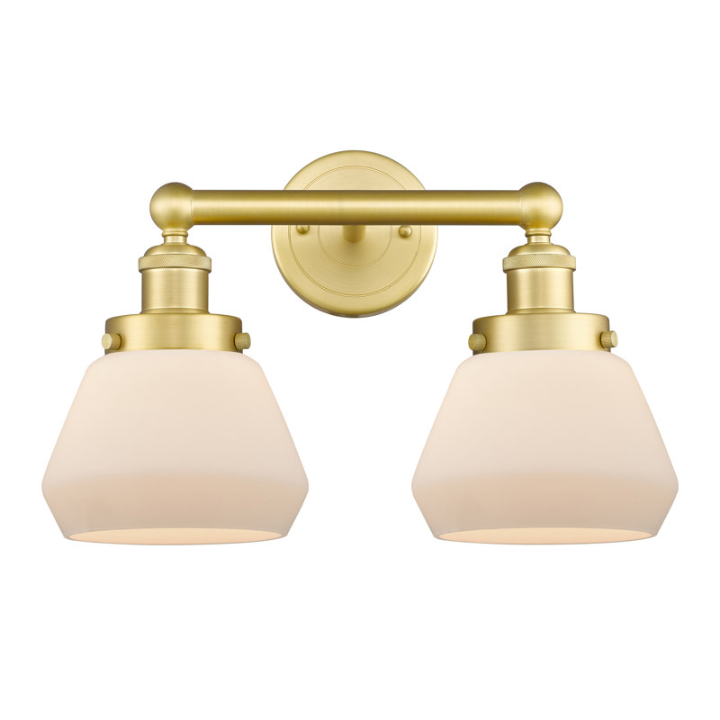 Rivka 2 - Light Dimmable Vanity Light, Matte White, Satin Gold