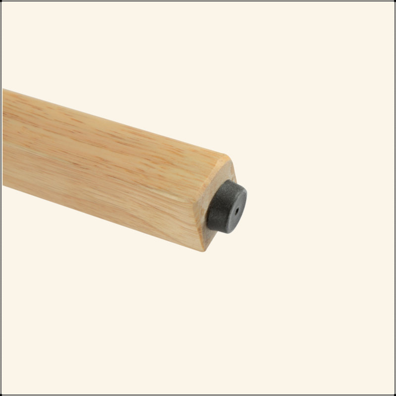 Tabouret de bar d'intérieur en bois, ensemble de 2, Naturel
