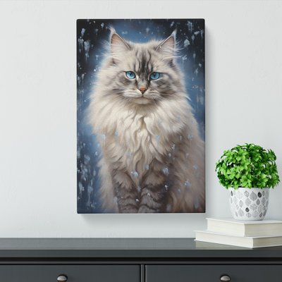 Ragdoll Cat Hard Edge - Wrapped Canvas