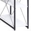 Bureau contemporain blanc et noir avec tiroir polyvalent pour un système efficace-1841165551