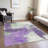 Machine Washable Indoor/Outdoor Cinead ACN1711 Purple Rug-104831227