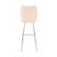 Tabouret de comptoir en simili cuir et acier inoxydable brossé Tandy-1451063978