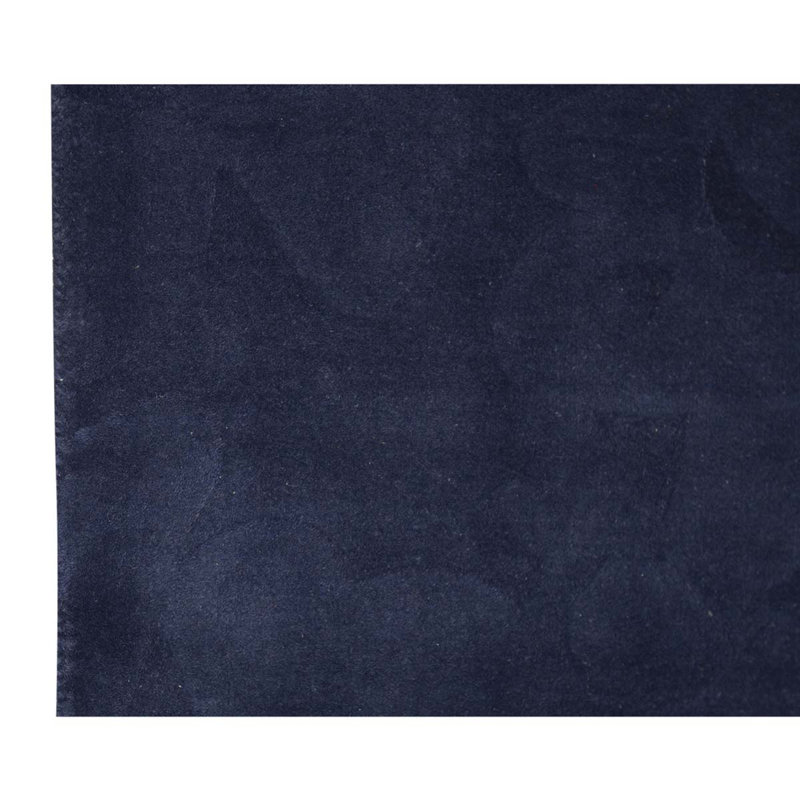 Tapis bleu marine de haute qualité noué à la main
