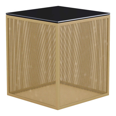 Glass Top End Table