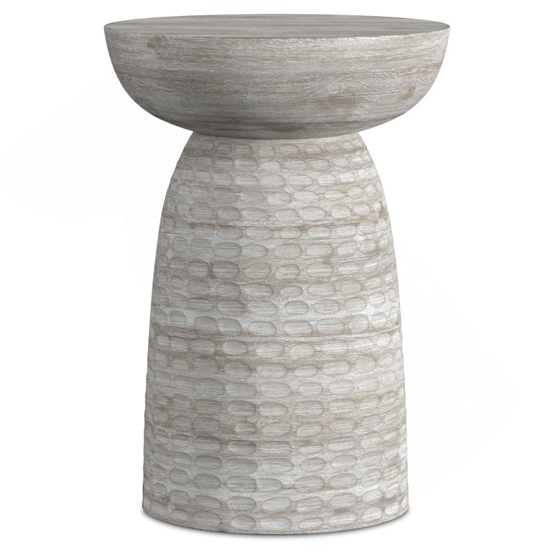 Table d'appoint Boyd 13 pouces délavée, Argent