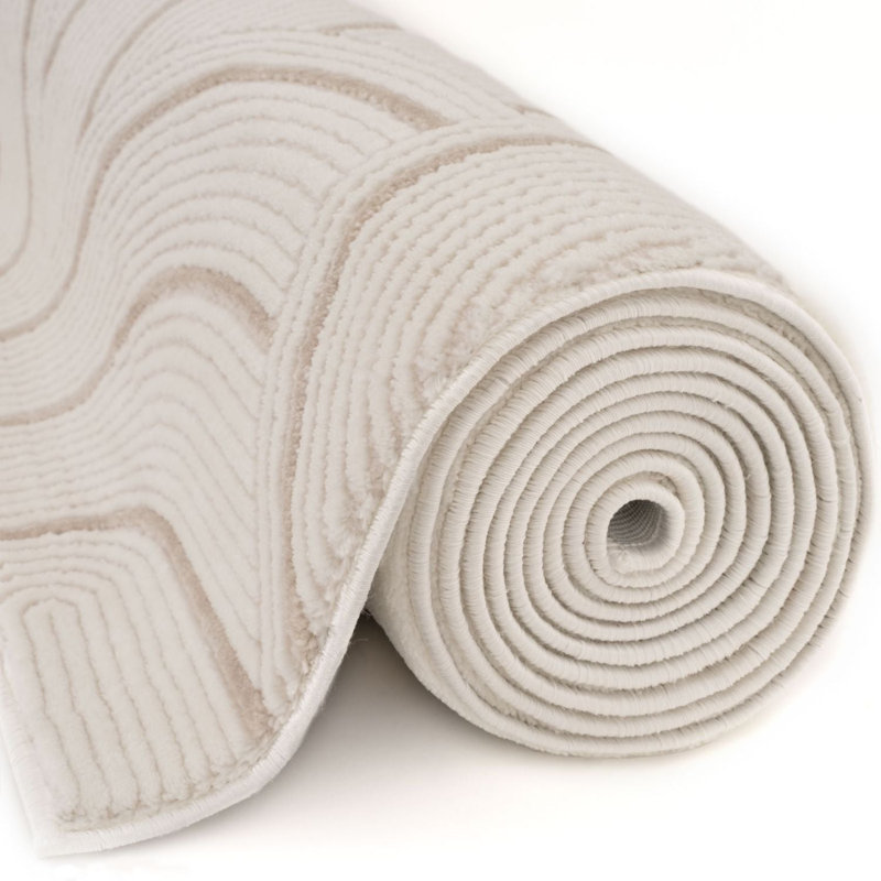 Carmel Modern Arc Cream/Beige Area Rug, Rectangle 240 x 340 cm