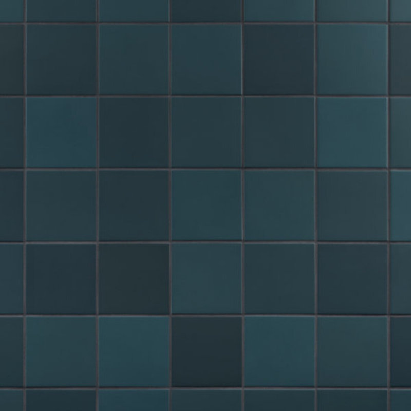 Born 5X5 Matte Porcelain Tile, Teal Blue