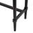 Cole And Grey Wood Handmade 2 Drawer Living Room Black Console Table With Gold Handles