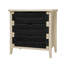 Buffet à 3 tiroirs en corde tissée à la main avec tablettes réglables pour la cuisine, style moderne, ton principal naturel, panneau de particules + matériau, armoire de rangement avec protection supérieure imperméable et tiroirs