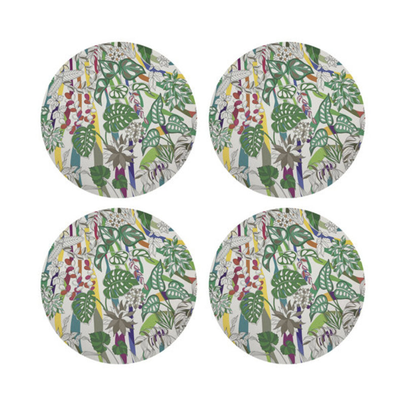 Sabi Jungle Pebble 16" Vinyl Placemat, Natural