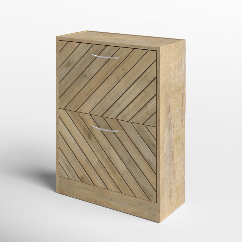 Armoire de rangement pour chaussures 8 paires, Brun
