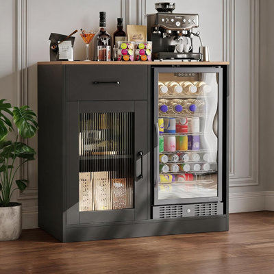 Meuble-bar à vin moderne avec mini-frigo