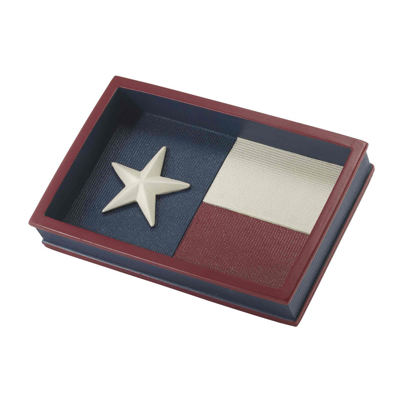 Texas Flag Bath Avanti Linens Soap Dish