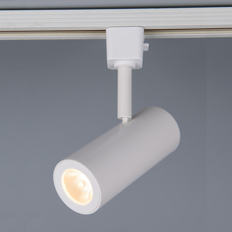 White Adjustable LED Track Head with Die-Cast Aluminum