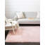 Tapis à poil long en polyester rose tissé à la machine Burge-1864660591