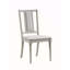 Chaise d'appoint en lin et finition naturelle