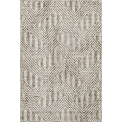 Premium Machine Washable Prisco Taupe Rug