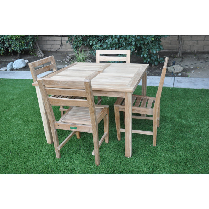 Krause Outdoor 5 - Piece Teak Dining Set