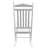 Adult Rocking Chair For Balcony Porch - White Solid Wood, Cozy Wide Seat And Armrest, Robust Slatted Back Rest, Simple Assembly, Holds Up To 280Lbs In Hardwood Build, Comfortable Stable Easy Weight-785097558