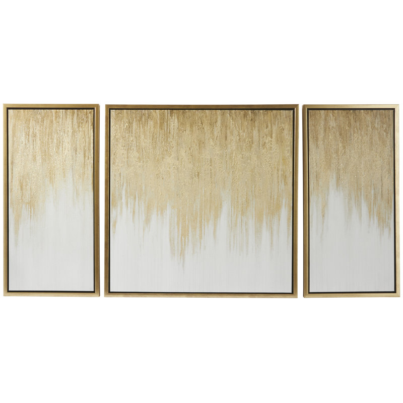 Cole and Grey Coastal Polystone, art mural abstrait encadré