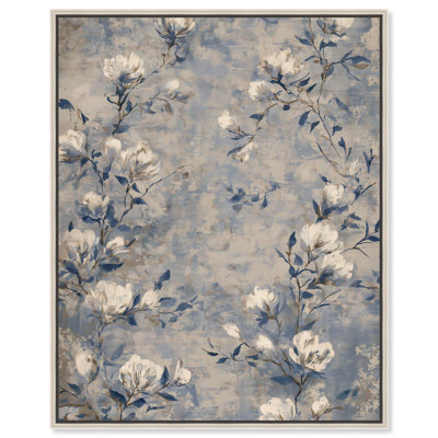 Aged Bloom Farmhouse Art Canvas Print by Art Remedy