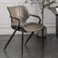 Grey Solid back side Chair(Set of 2)