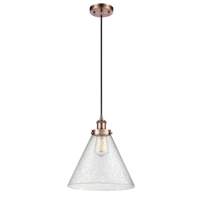 Luminaire suspendu conique à 1 lumière Gendron