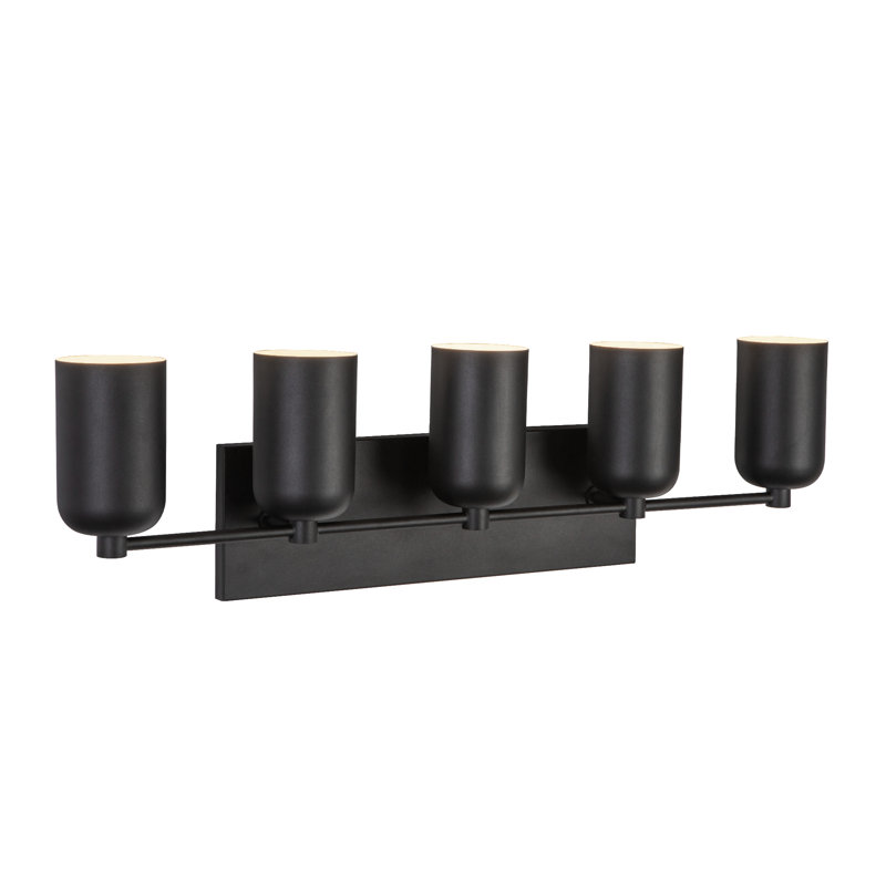 Nola 5 - Light Vanity Light, Black, Black