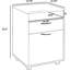 Support d'imprimante mobile avec armoire de rangement et tiroir, organiseur de bureau roulant avec roulettes verrouillables, conception compacte pouvant être placée sous un bureau