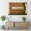Vieux football sur toile-611191577