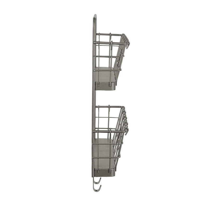 Dickinson Metal Wall Organizer, Gray