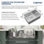 Évier de cuisine encastré à simple cuve en acier inoxydable de calibre 16 L 30 po x l 18 po