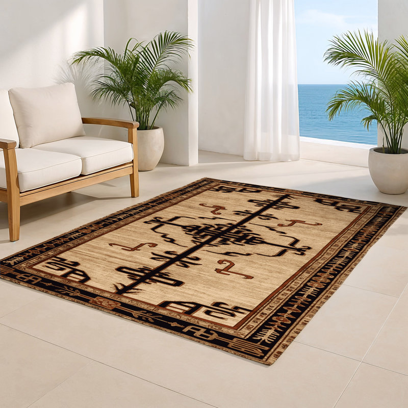 Tapis intérieur et extérieur ArtDeco, Rectangulaire 2 pi x 3 pi