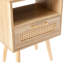 Table de bout de 15,92 po avec tiroir, pieds en bois massif, moderne pour la vie, chambre à coucher, bureau avec pieds et tiroirs, utilisation dans la chambre à coucher-198816581