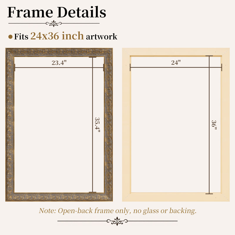 Antique Gold Picture Frame, 24" x 36"