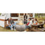 Foyer d'extérieur portatif sans fumée 25 po - acier inoxydable avec foyer coulissant pour camping 25 po-354209734