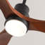 Ventilateur de plafond moderne 60 po avec 3 lumières à DEL à intensité variable et 3 lumières à DEL-121071349-121071353-121071350
