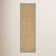 Auckland Bamboo Slat/Seagrass Natural/Teal Area Rug
